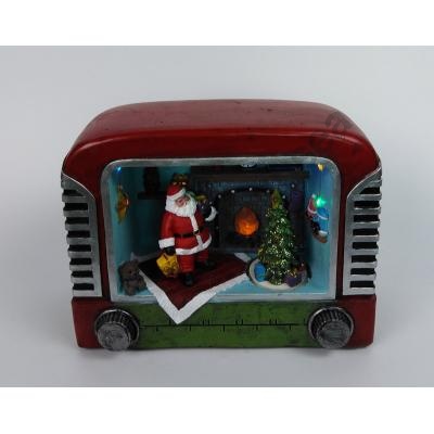 Animated Radio With Christmas Tree