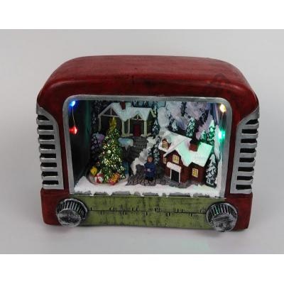 Animated Radio With Christmas Tree