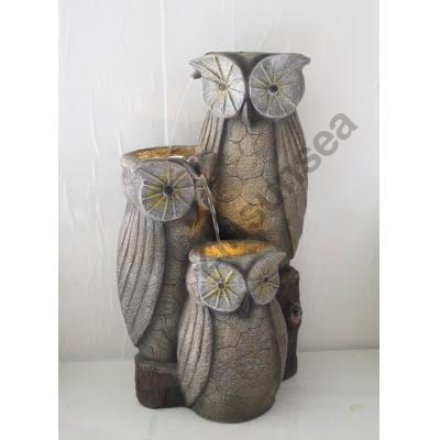 LED Outdoor Cascading Owl Fountain