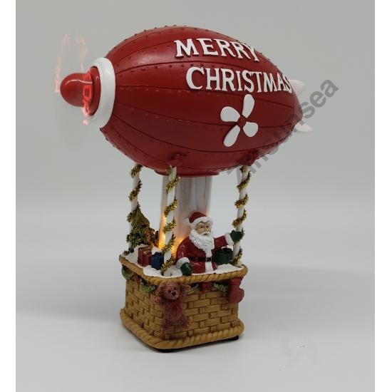 Animated Christmas Santa's Airship